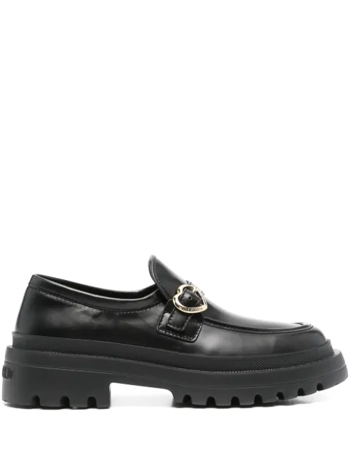 Mocassins à détail de boucle - Love Moschino - Modalova