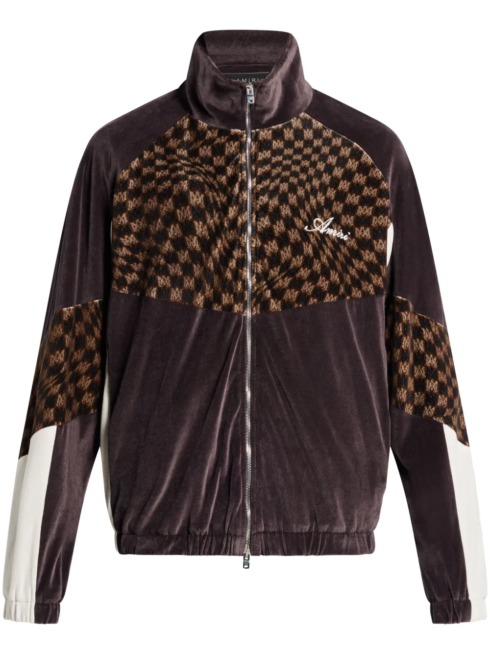 AMIRI Velour Track Jacket Brown FARFETCH