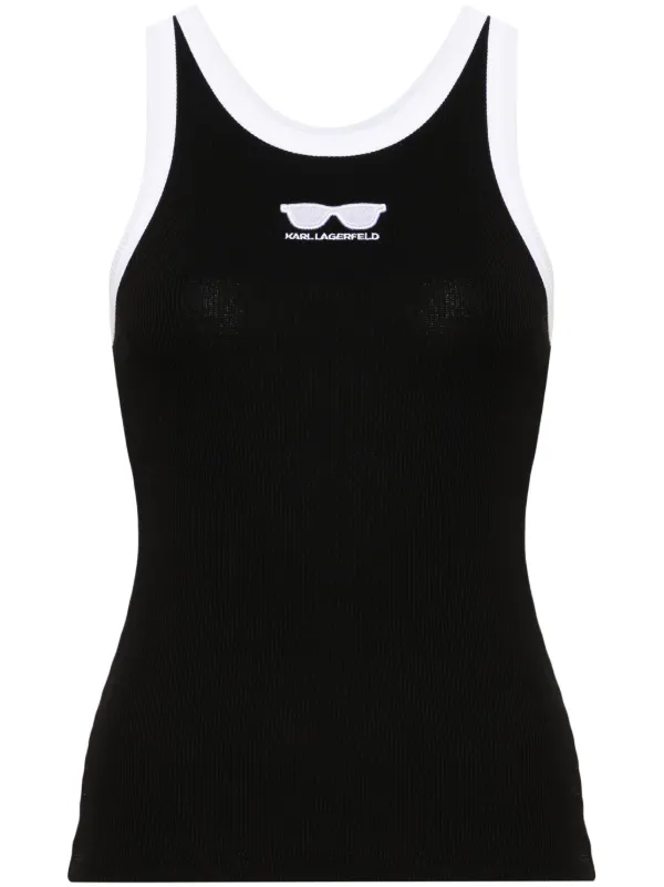 KARL LAGERFELD カールラガーフェルド　タンクトップ　ブラック　38 24131417_54373580_600.jpg