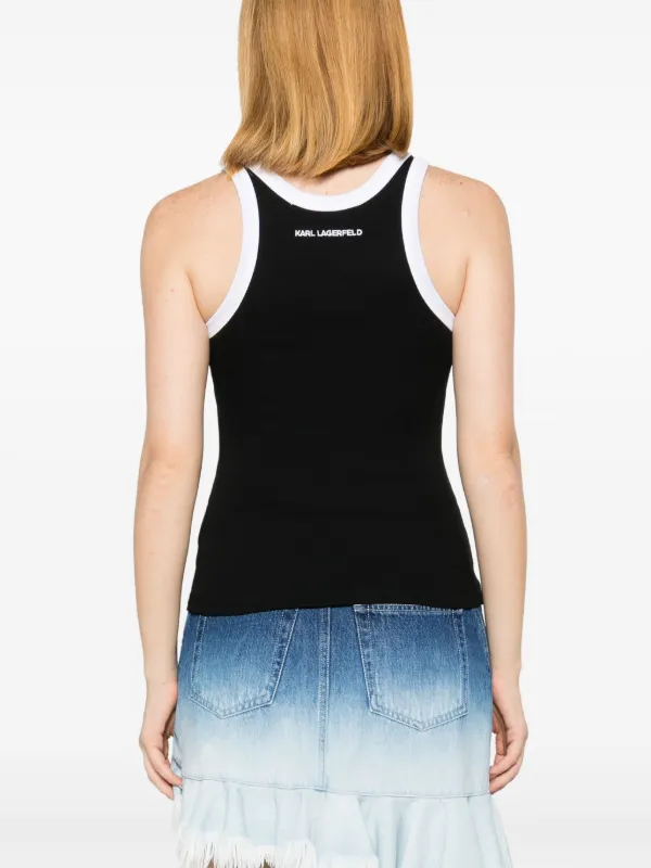 Karl Lagerfeld Sunglasses Tank Top | Black | FARFETCH