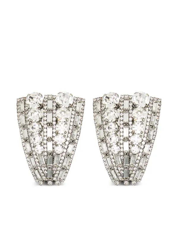 Alessandra Rich Orecchini a Clip | Argento | FARFETCH IT