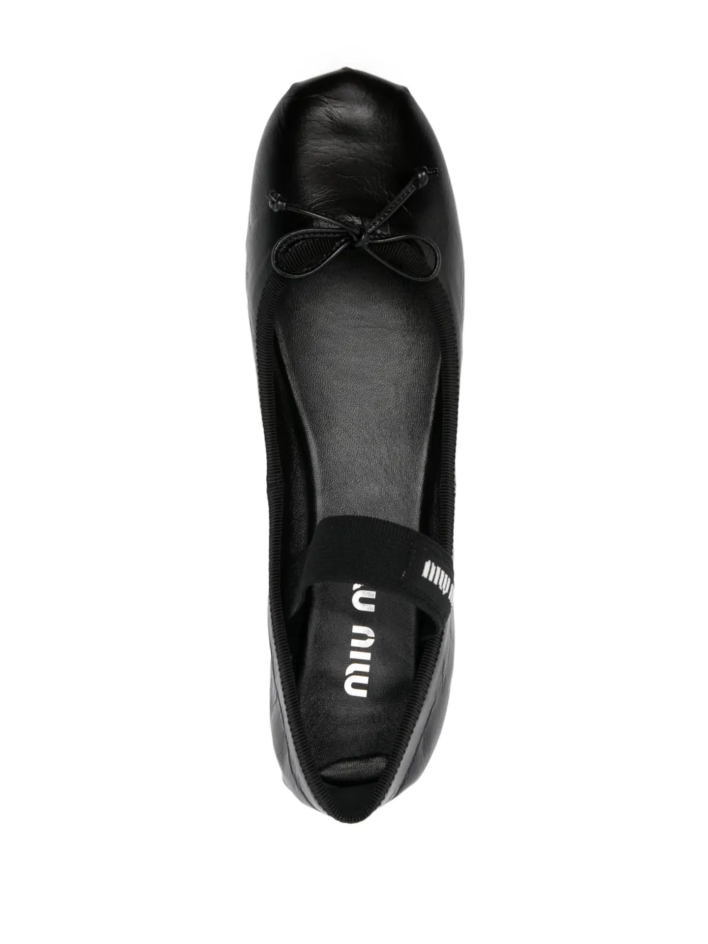 Miu Ballerina's met strikdetail Zwart