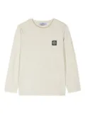 Stone Island Junior Compass-motif cotton T-shirt - Neutrals