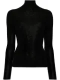 Eric Bompard seamless extrafine roll-neck sweater - Black