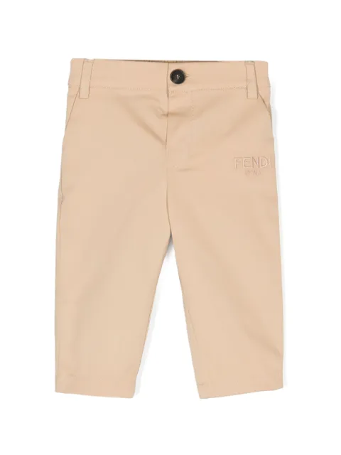 Fendi Kids logo-embroidered trousers