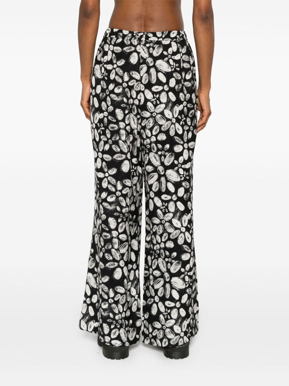 Cheap Marni floral crepe straight trousers Women