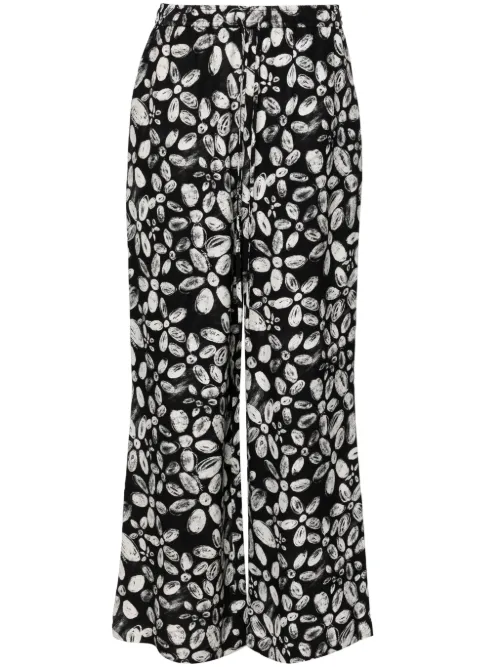 Pantalon droit à fleurs - Marni - Modalova