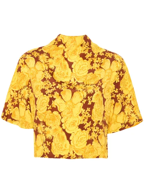 DVF Diane von Furstenberg Olympia cropped blouse