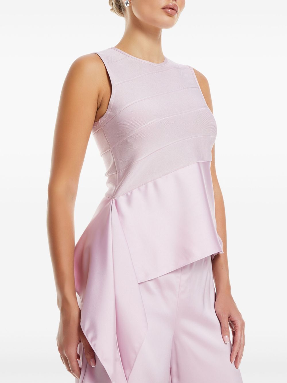 Shop Herve Leger Everly Top In Pink