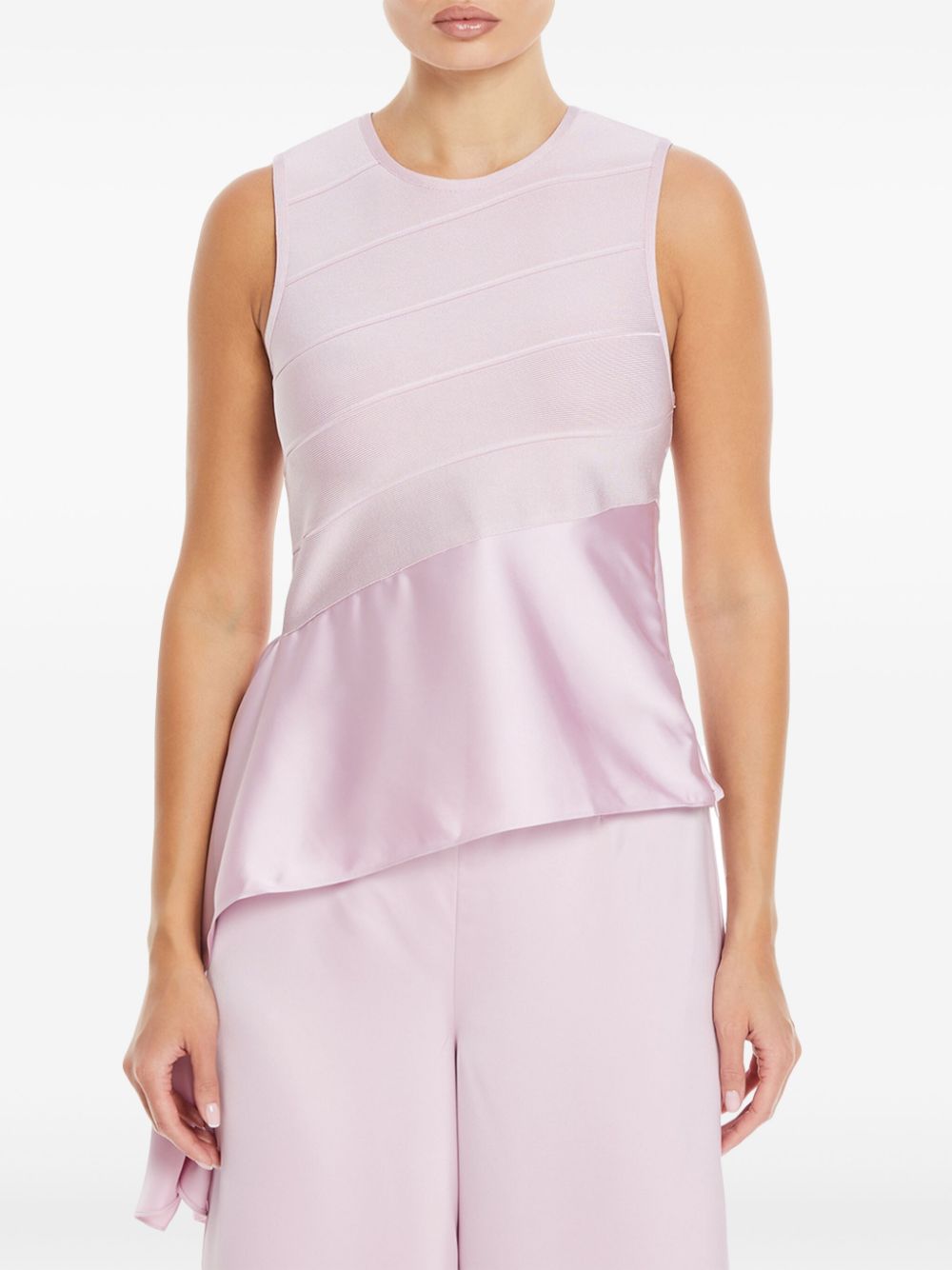 Shop Herve Leger Everly Top In Pink