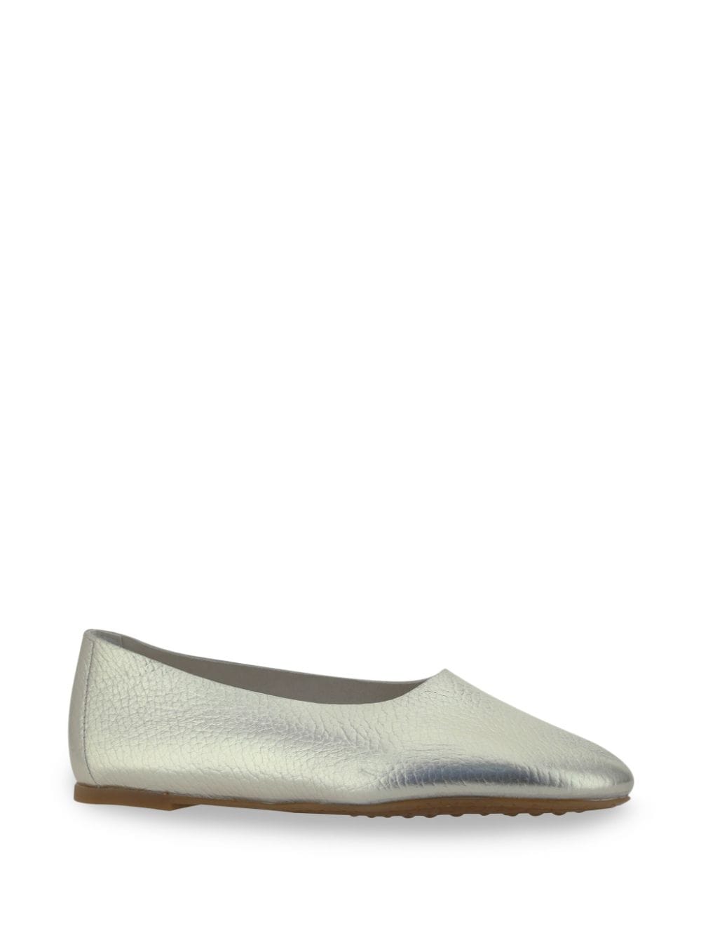 Shop Pedro Garcia Almudena Ballerina Shoes In Silver