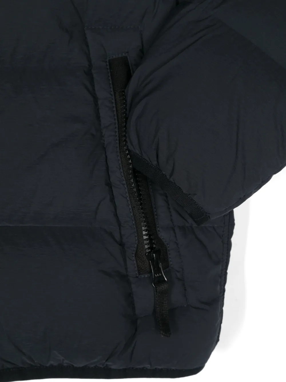 Stone Island Junior Donsjack met capuchon Blauw