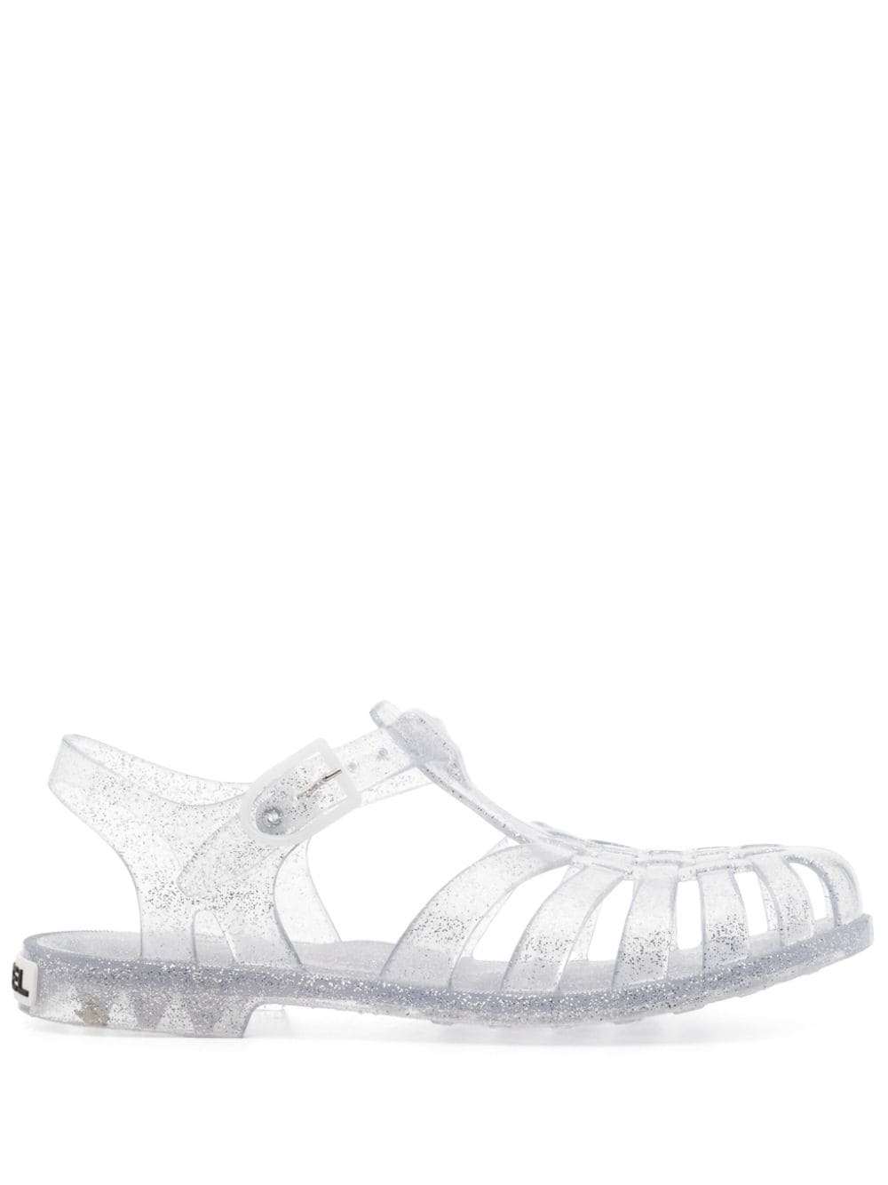 Carel Paris Méduse glittered caged sandals - Argento