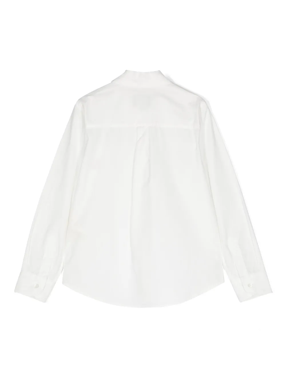 Fendi Kids Katoenen shirt met geborduurd logo Wit