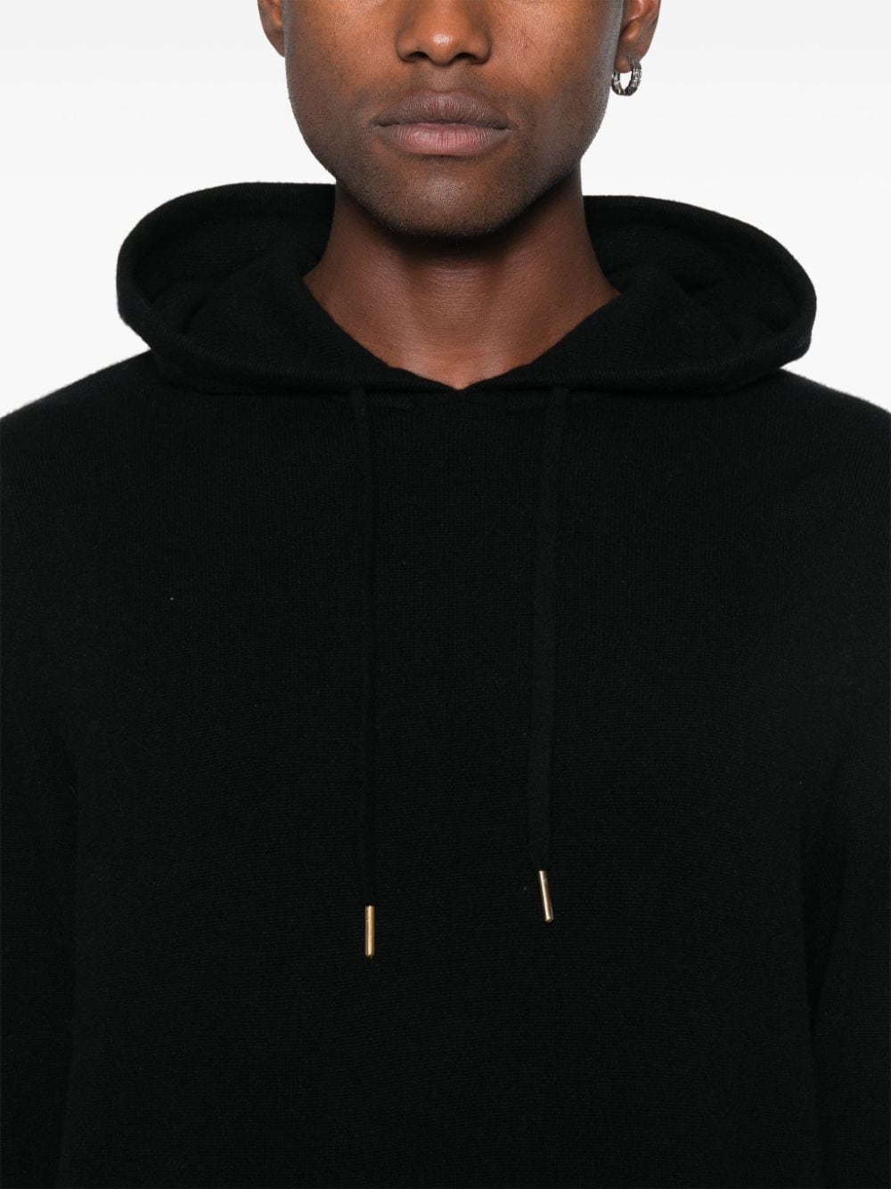 Shop Eric Bompard Hooded Sweater In Schwarz