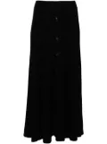 Eric Bompard buttoned maxi skirt - Black