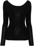 Eric Bompard seamless extrafine sweater - Black