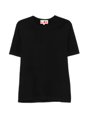 Moncler logo-collar T-shirt | Black | FARFETCH