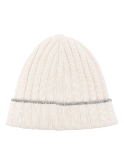 Brunello Cucinelli ribbed-knit cashmere beanie Men