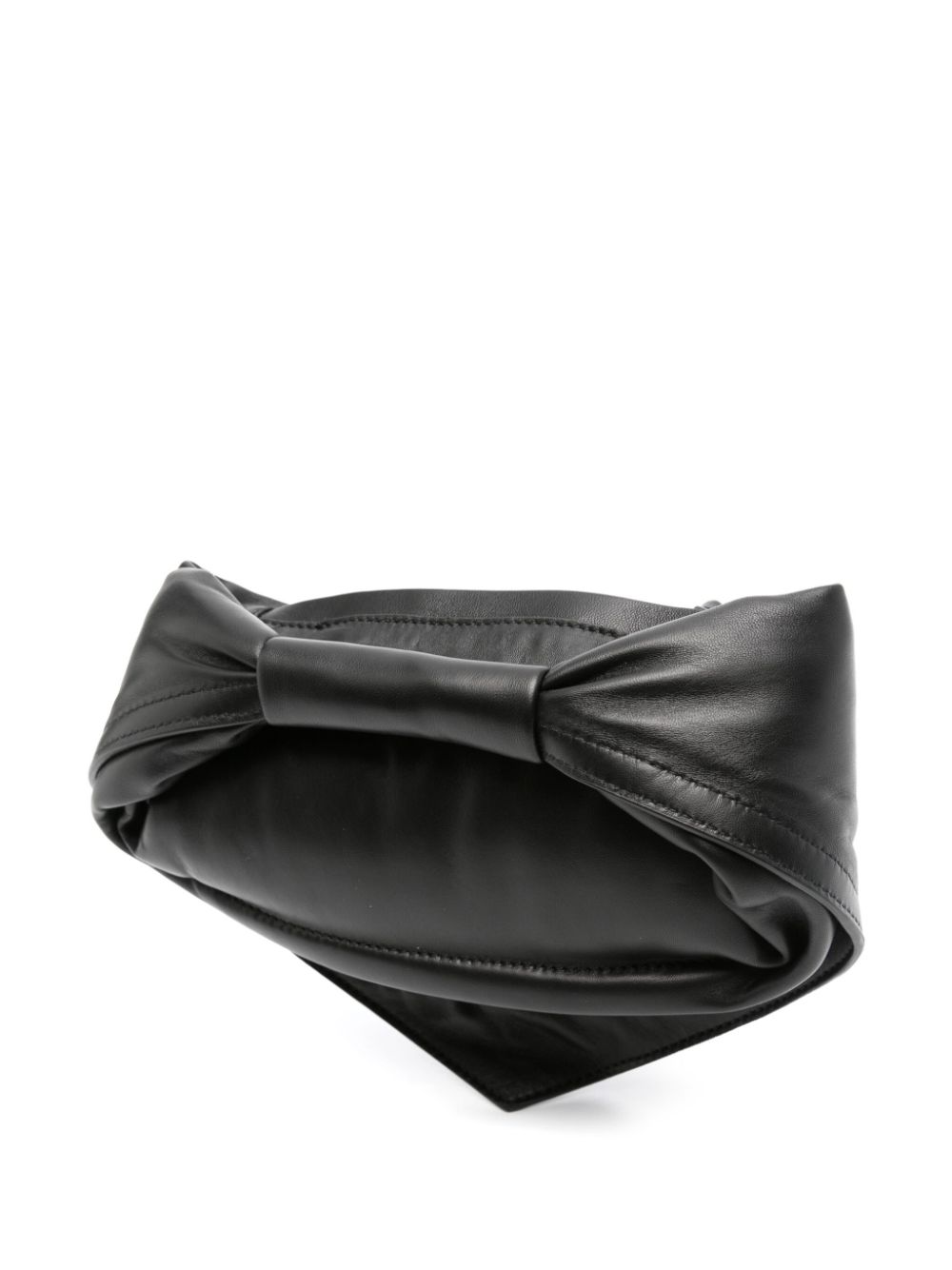 Shop Federico Cina Mini Tortellino Leather Bag In Black