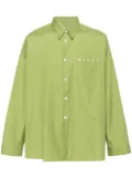 Marni drop-shoulder cotton shirt - Green