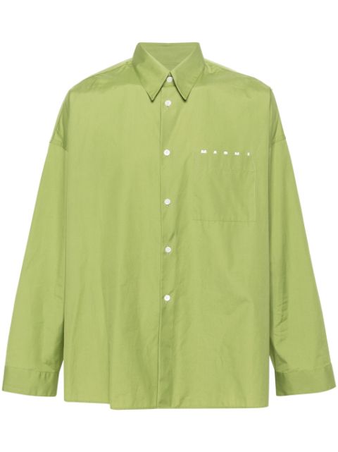 Marni drop-shoulder cotton shirt Men