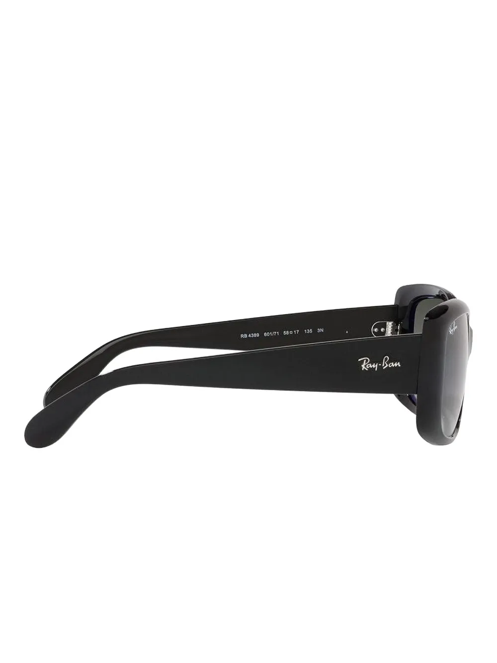 Ray-Ban Zonnebril met rechthoekig montuur Zwart