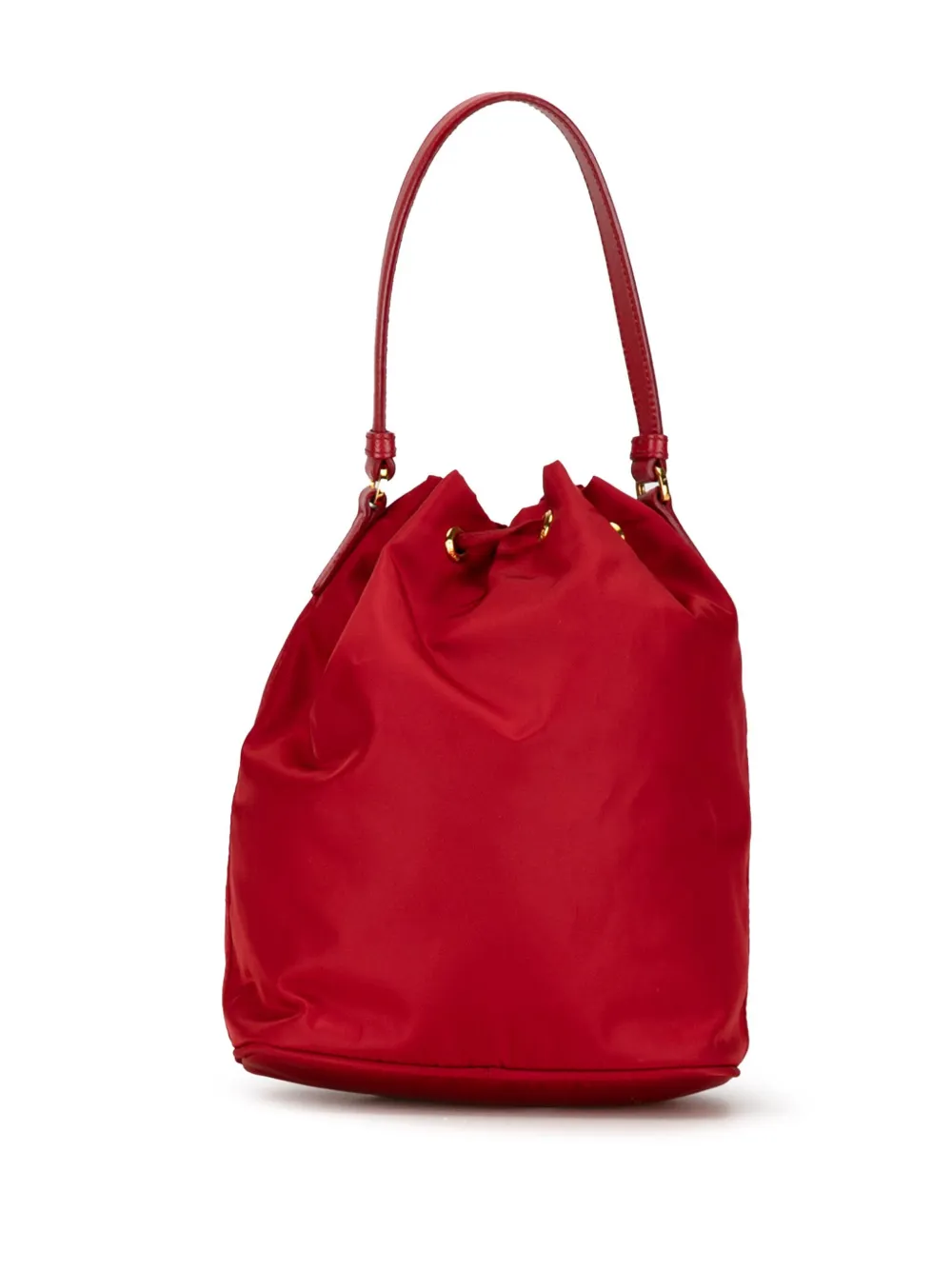 Prada Pre-Owned 2019-2023 Re-Nylon Duet bucket-tas - Rood