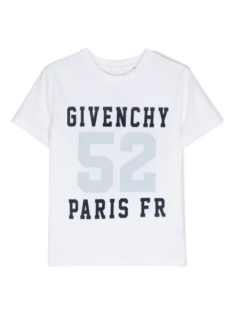 Givenchy Kids playera con logo estampado