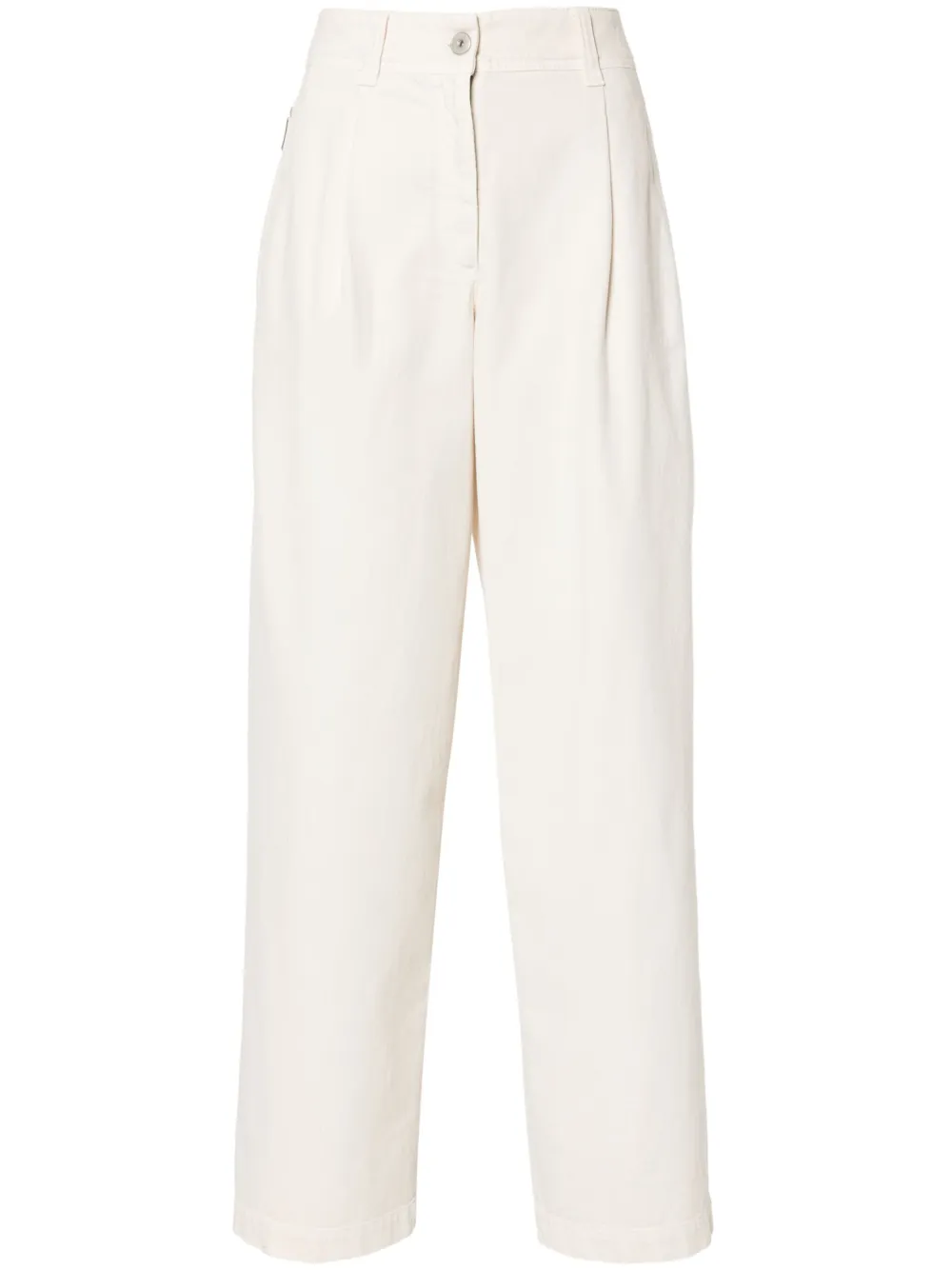 Brunello Cucinelli Baggy pleated jeans | White | Image 1