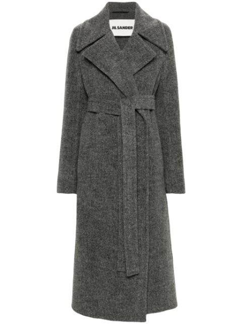 Jil Sander belted double-breasted trench coat