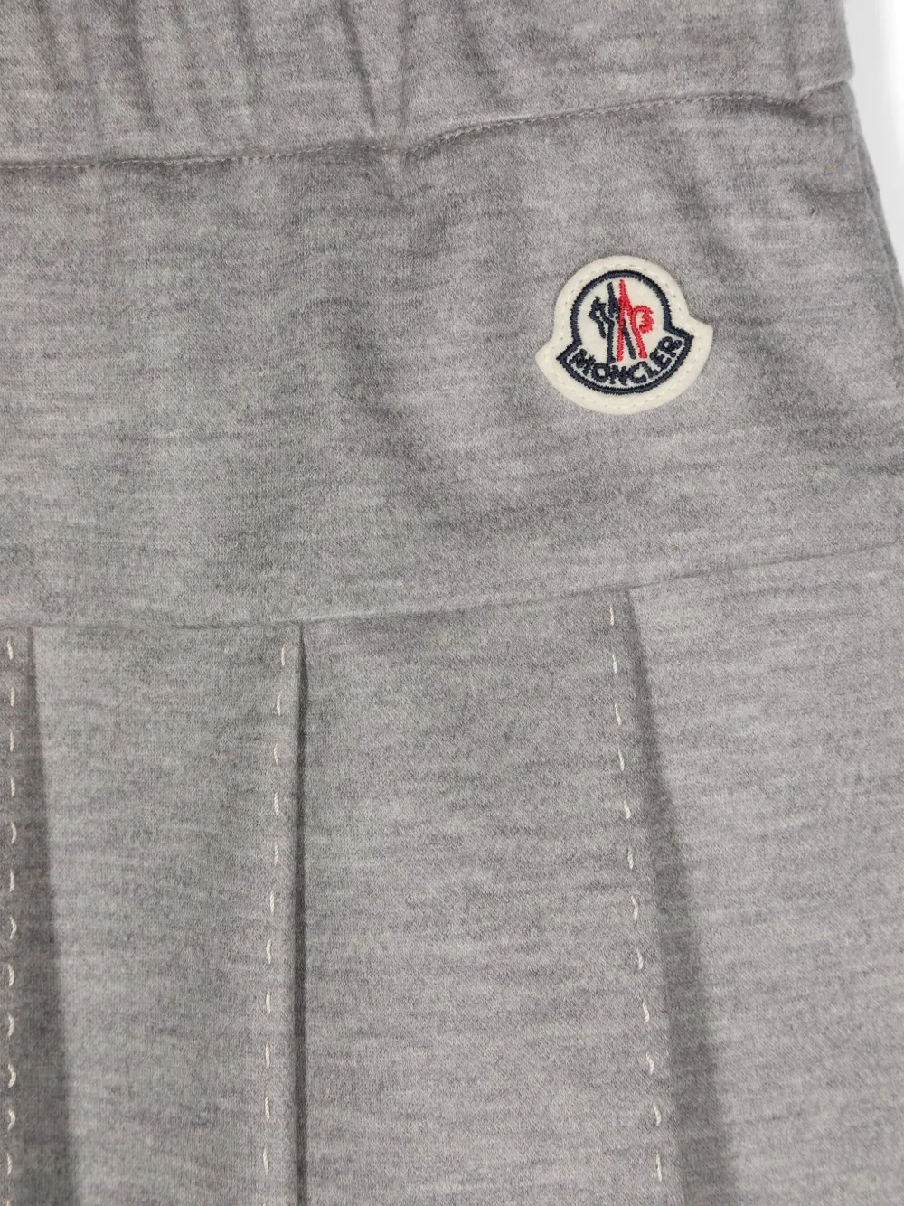 Moncler Enfant Geplooide jersey rok Grijs