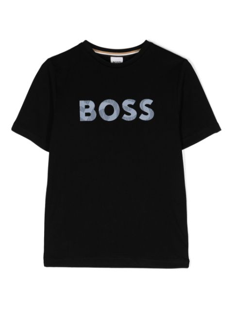 BOSS Kidswear logo-print cotton T-shirt