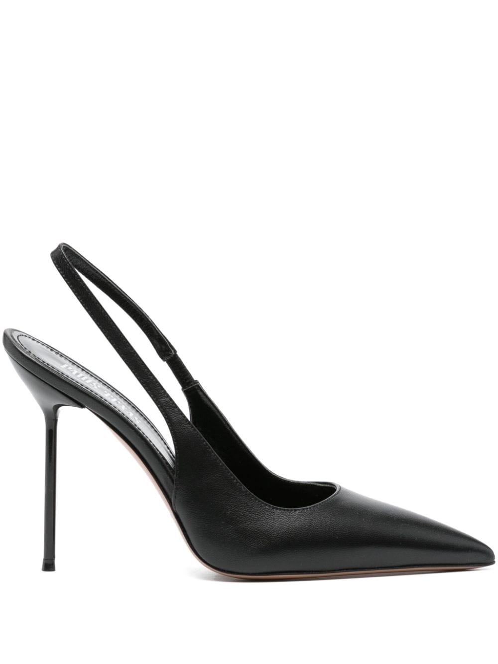 Paris Texas 100mm Lidia slingback pumps Black