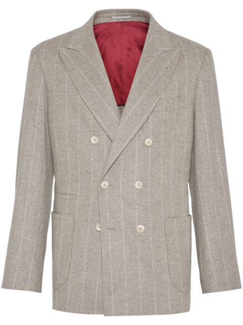 Brunello Cucinelli pinstripe-pattern blazer Men