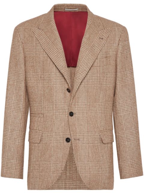 Brunello Cucinelli check-pattern blazer Men