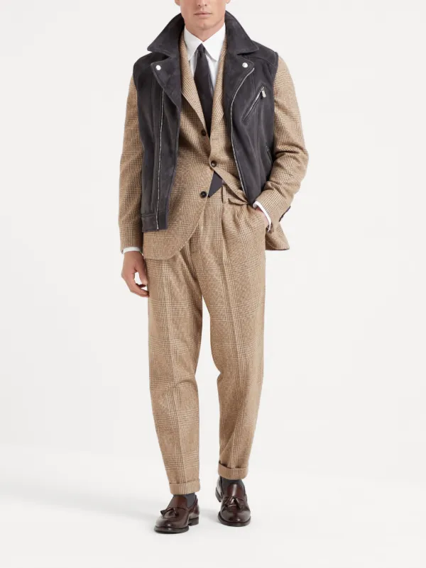 Brunello Cucinelli check-pattern Blazer Brown FARFETCH ME