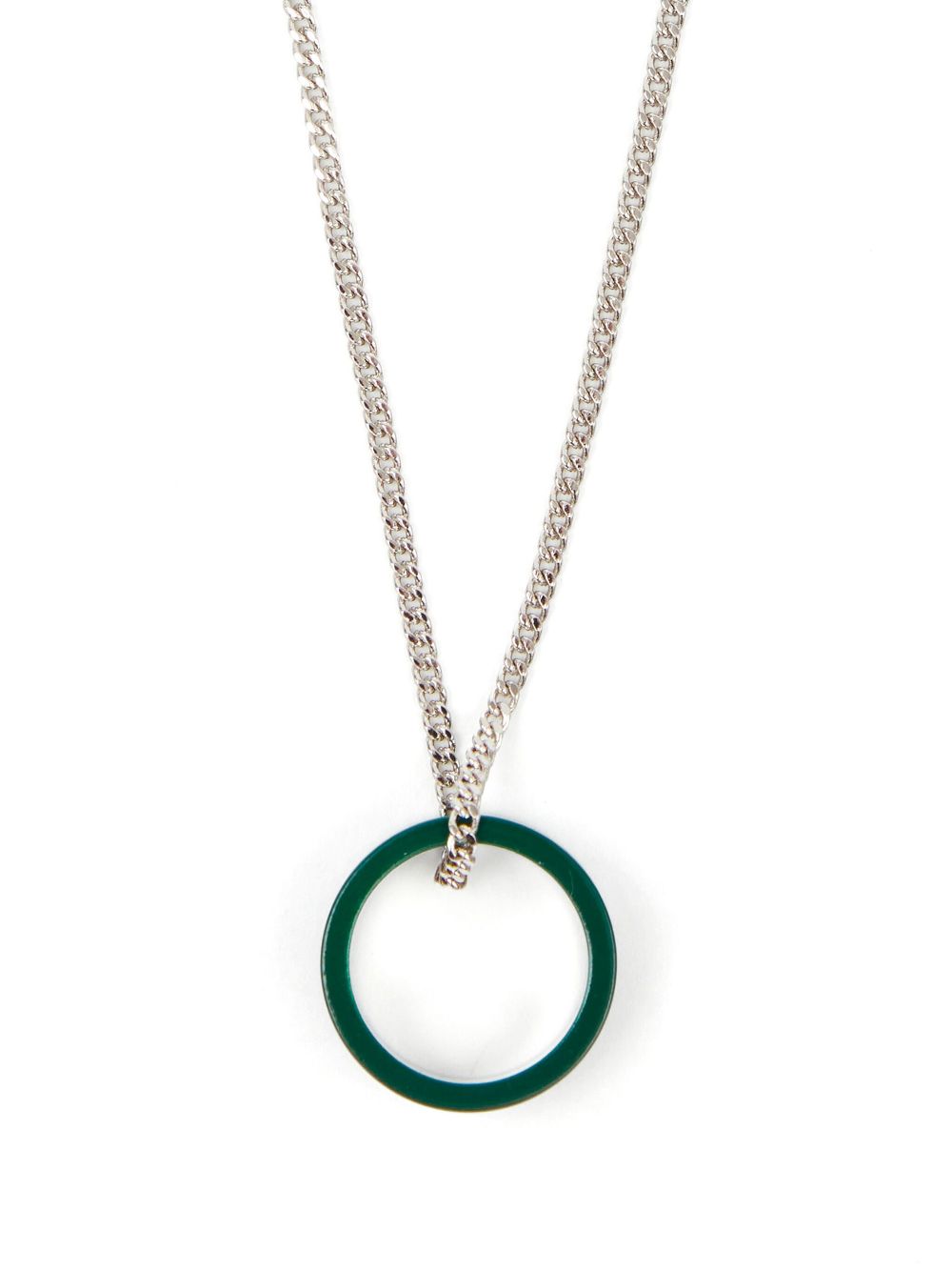 MM6 Maison Margiela Minimal pendant logo necklace - Green