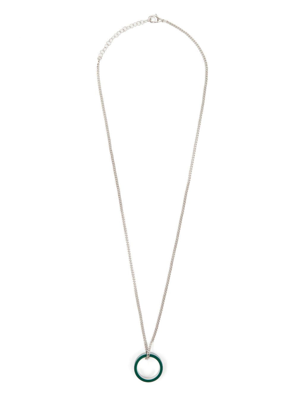 MM6 Maison Margiela Minimal pendant logo necklace - Green