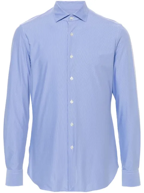 Xacus spread-collar textured shirt