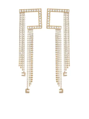 ELISABETTA FRANCHI リング＆ラインストーンロゴ付 ピアスセット Elisabetta Franchi ウィメンズ ピアス＆イヤリング通販 - FARFETCH