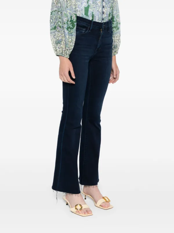 MOTHER The Weekender Fray Bootcut Jeans | Blue | FARFETCH