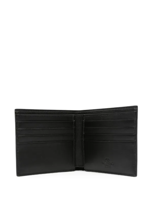 VALENTINO GARAVANI Vロゴ シグネチャー レザーウォレット 黒 Vロゴ シグネチャー ウォレット for メンズ インチ ブラック