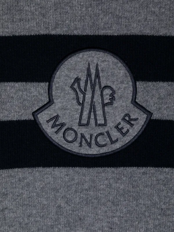 Moncler Enfant logo-embroidered Virgin Wool Jumper Grey FARFETCH PH