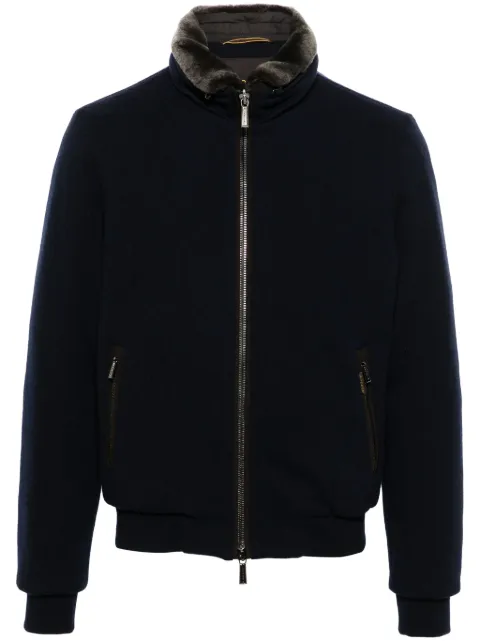 Moorer zip-up fleece jacket