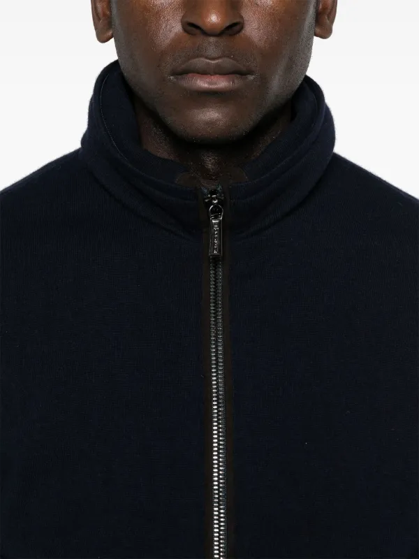 Moorer ジップアップ フリースジャケット | ブルー | FARFETCH JP