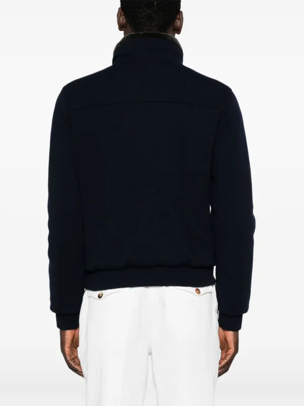 Moorer ジップアップ フリースジャケット | ブルー | FARFETCH JP