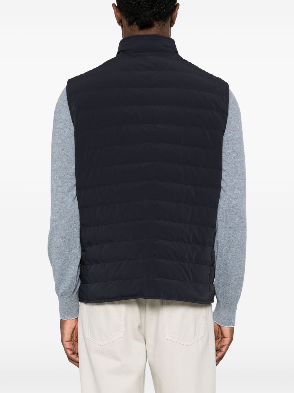 Brunello Cucinelli press-stud down gilet Men