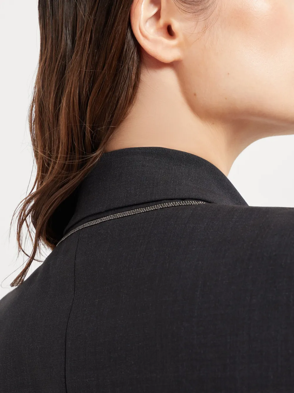 Brunello Cucinelli Blazer met dubbele rij knopen Grijs