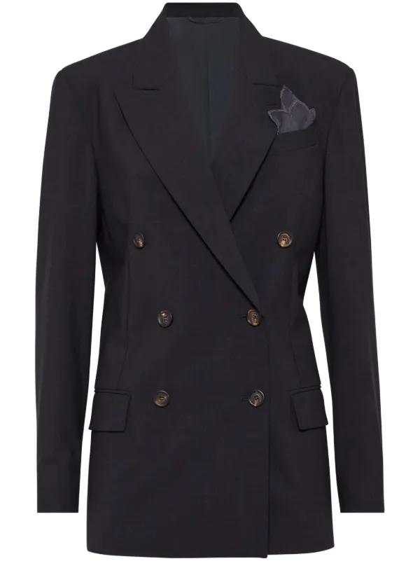 Brunello Cucinelli ダブルジャケット | グレー | FARFETCH JP
